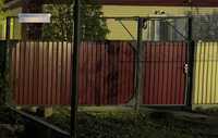 Ворота заборные с калиткой из советского угольника