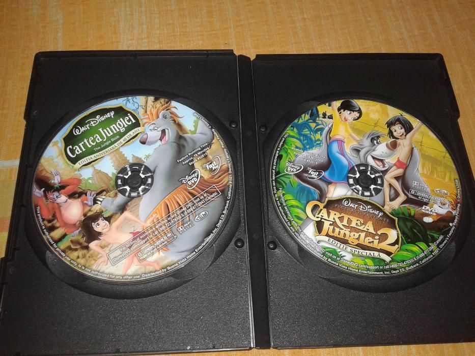 Cartea Junglei 1 si 2 Disney - colectie 2 dvd desene dublate romana