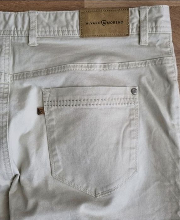 Pantaloni Alvaro Moreno, Lux Italia Pic Pic Blanco - W34 (Fit 33)