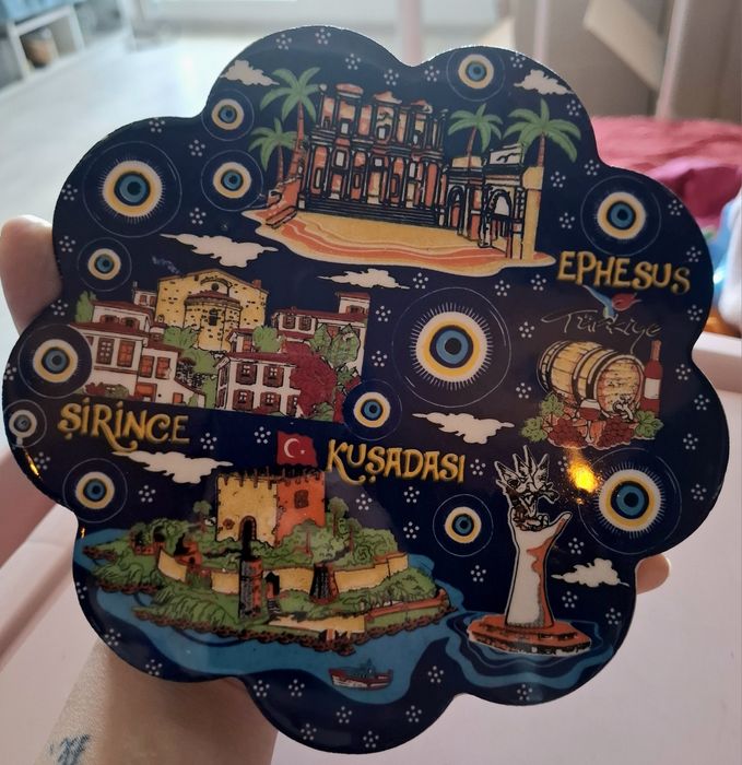 Trivet turcesc handmade – ceramică autentică part. 2