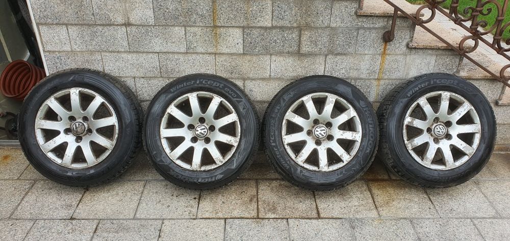 Jante VW caddy golf Passat Seat Skoda cu anvelope Hankook Winter M+S 1