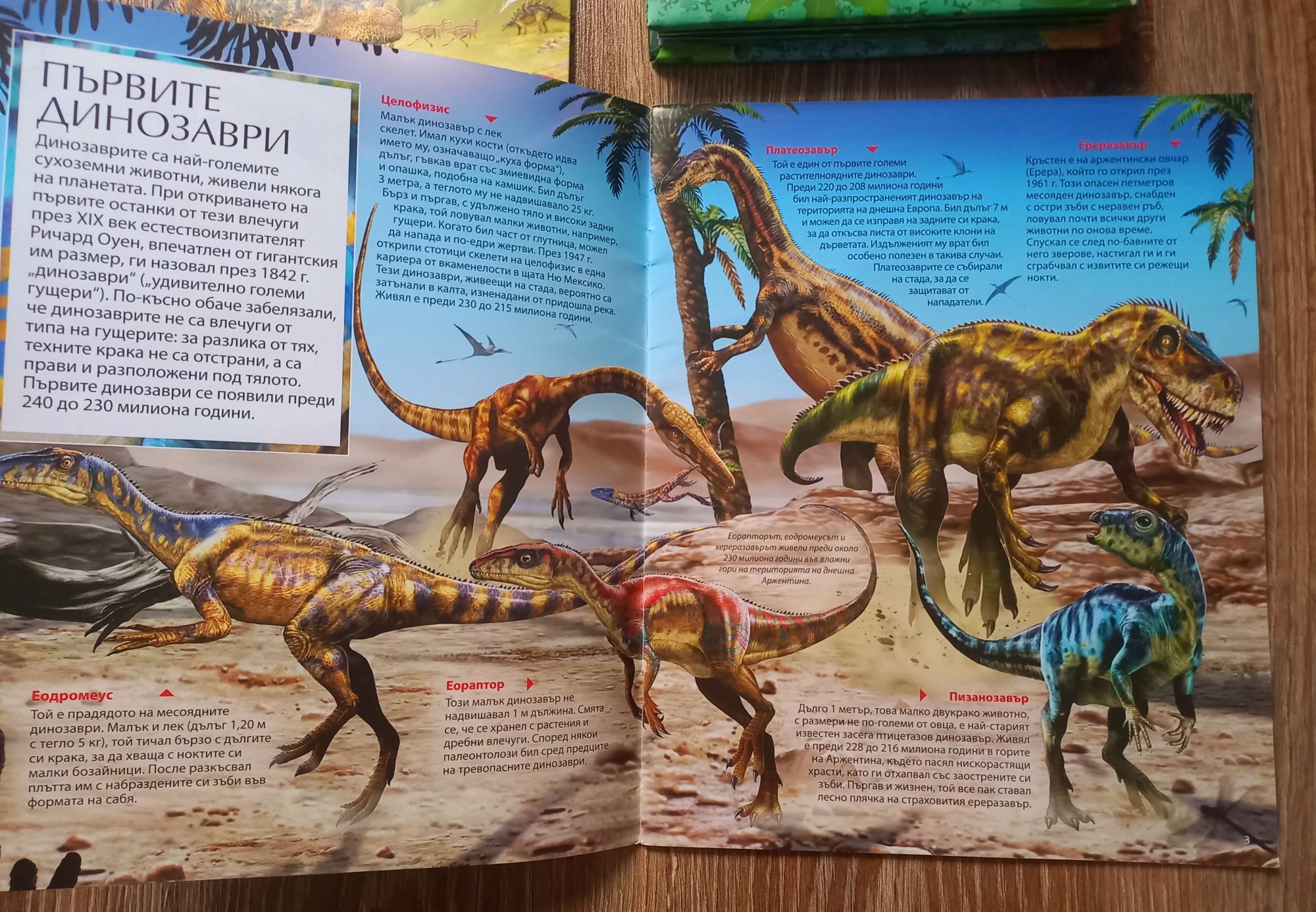 Комплект детски книги за динозаври