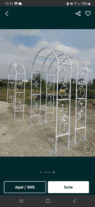 Arcade pergole pt trandafiri si evenimente