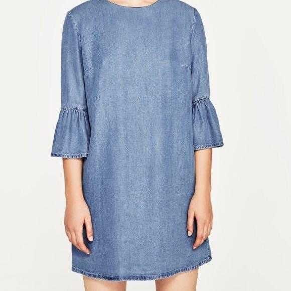 Zara рокля деним