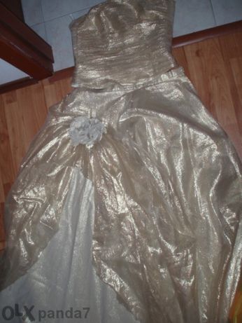 Разпродажба-150 лв!!! Златиста сватбена рокля " Холидей Сона "