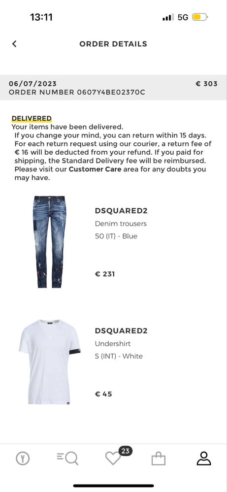 Мъжки дънки Dsquared2