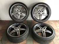 Set 4 jante cu anvelope vara 22 5x120 BMW