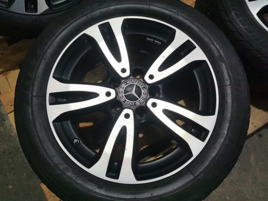 Jante originale Mercedes A-B-C class R16 cu anvelope de iarna