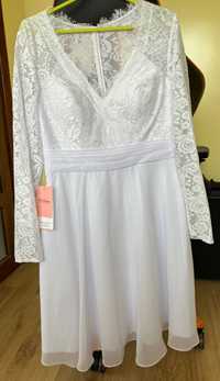 Бяла сватбена/булчинска рокля