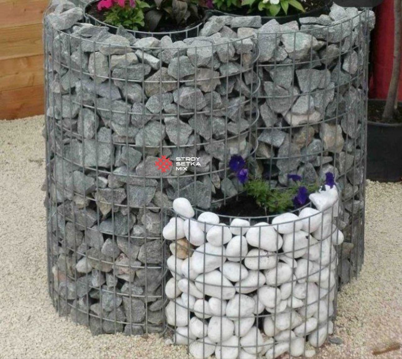 Gabion setka dekoratsiya uchun сетка Габион и камень listavoy setka