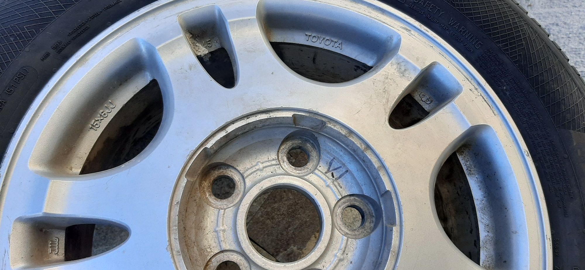 Джанти Тойота , 15цола , 5х114.3 , 6j , et45 , 195/65/15 Toyota , Kia