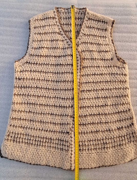 Елек 100% вълна без ръкав и без копчета НОВ