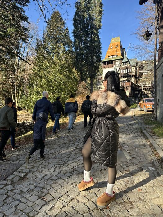 Vand geaca cu blana naturala