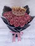 Buchet de flori- 25 de trandafiri artificiali din plastic
