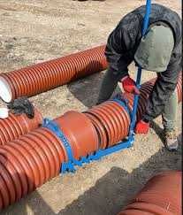 Монтаж пластиковых труб, стыковая сварка ПЭ труб, монтаж геомембрана