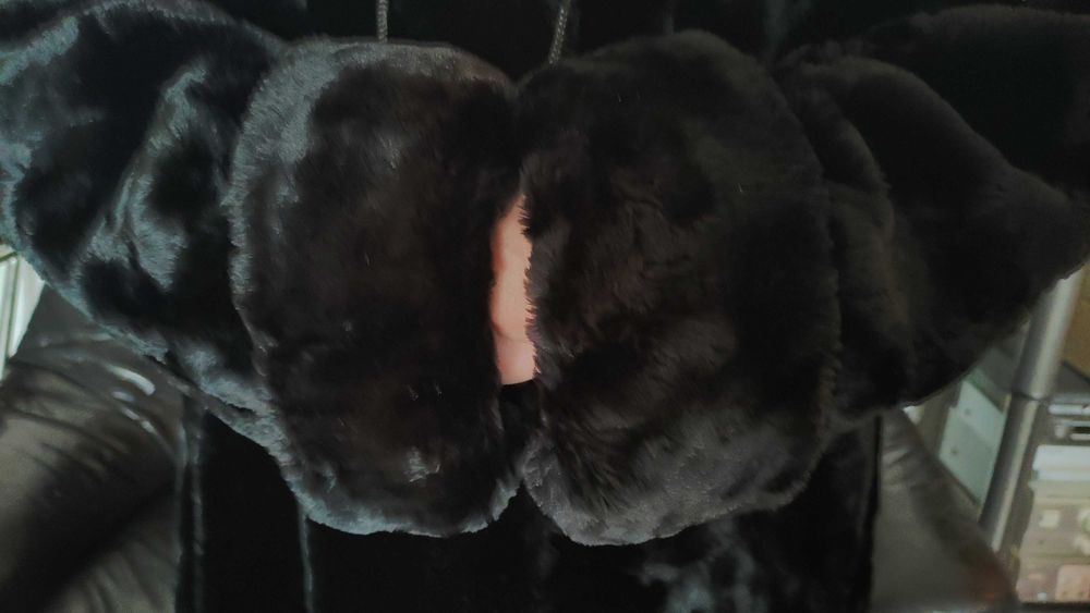 Vand haina de blana sintetica tip mouton dore, eleganta,