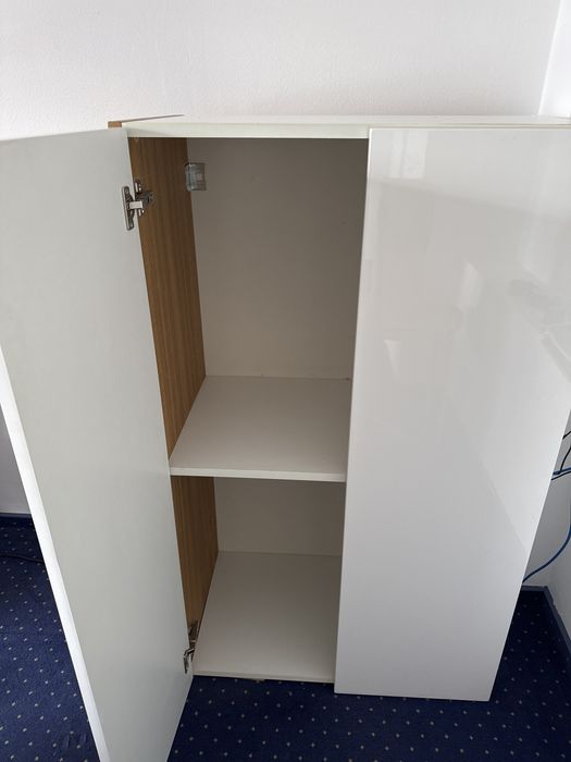 Dulap alb MDF vopsit si blat mdf furniruit 70x40 inaltime 120