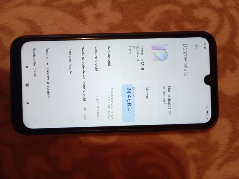 Vând redmi note 7 impecabil