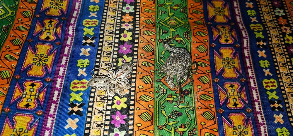 bijuterie fluturas filigran brosa + cadou bonus