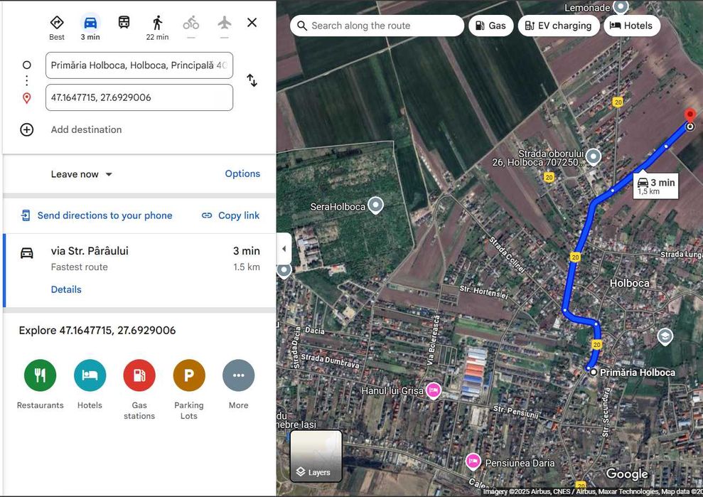 PF vand teren intravilan 5900 mp in Holboca