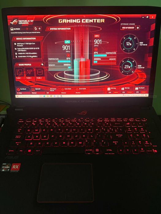 Laptop Gaming ASUS ROG – Cooler Thermaltake + Ghiozdan ASUS