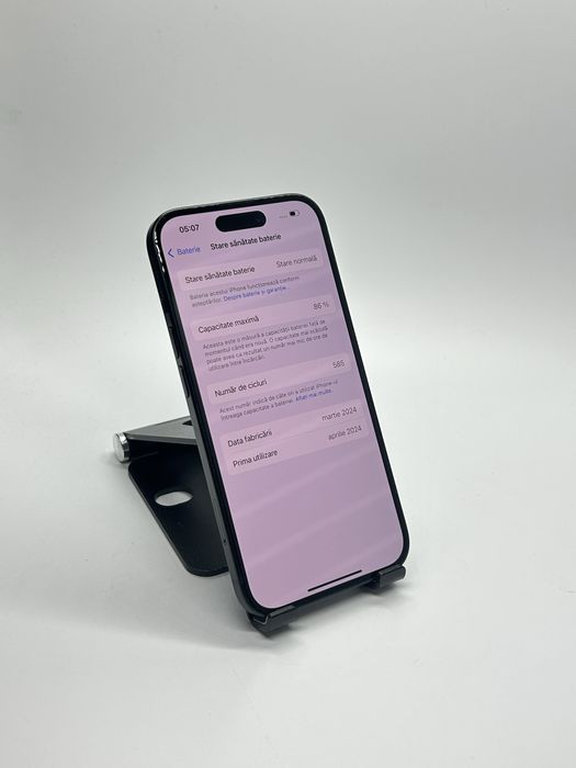 iPhone 15 - 128Gb Black - Stare IMPECABILA + Garantie