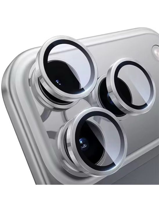 Iphone 17 17 AIR 17 PRO 17 PRO MAX - Folie Camera Sticla + Rama Metal
