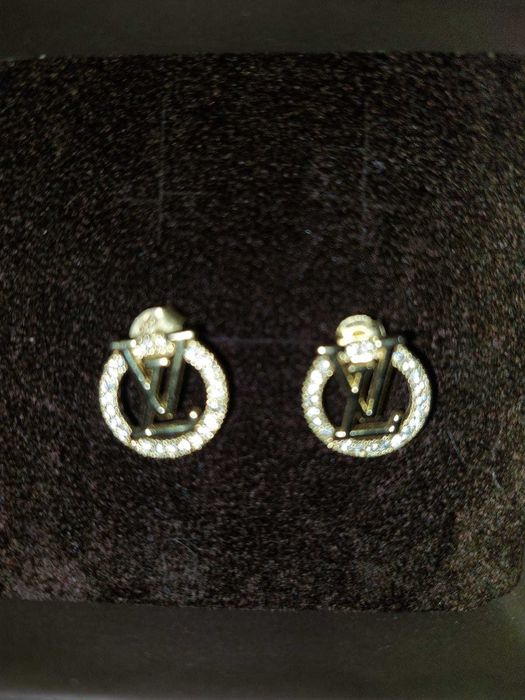 cercei Louis Vuitton LV cu strasuri superbi