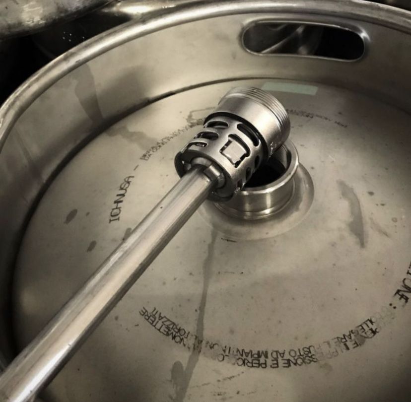 Butoaie inox Second 50 litri cu dop filet