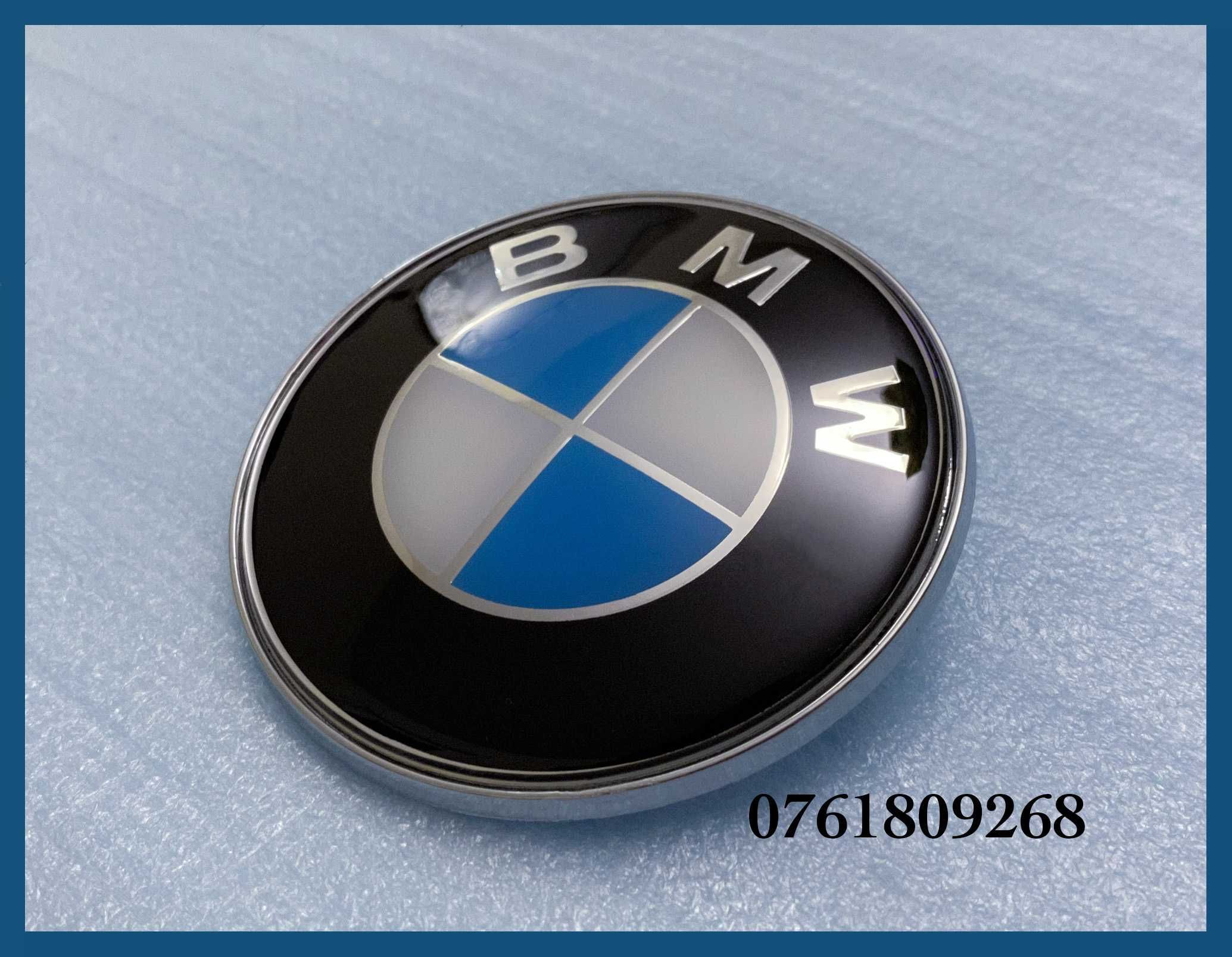 Emblema logo BMW pentru capota / portbagaj 82mm