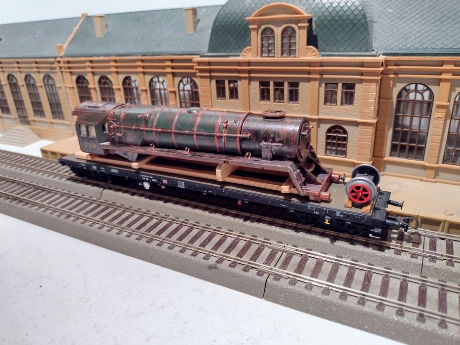 Macheta vagon platforma trenuleț Piko HO