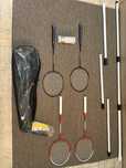 Set BADMINTON cu FILEU 4 jucatori