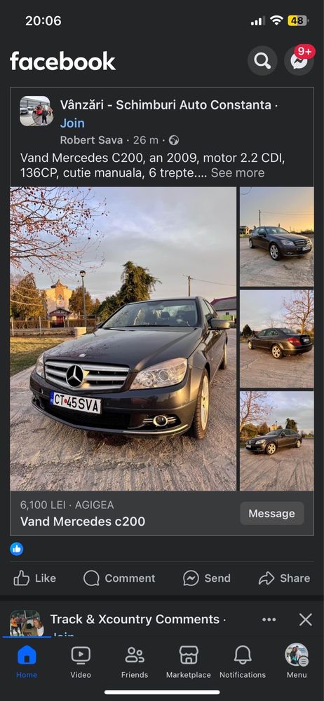 Vand Mercedes C200