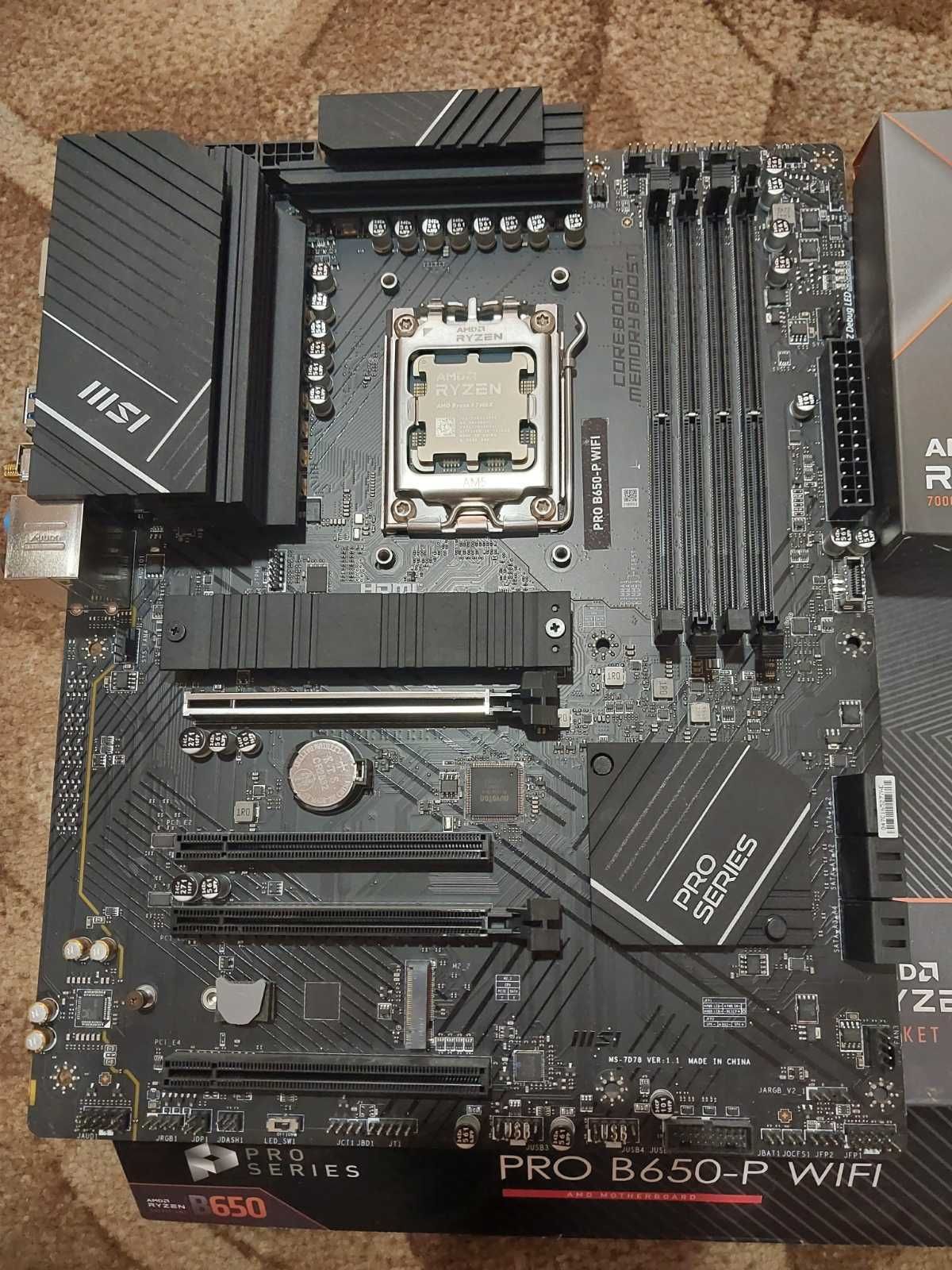 AMD Ryzen 5 7600X + MSI Pro B650-P Wi-Fi
