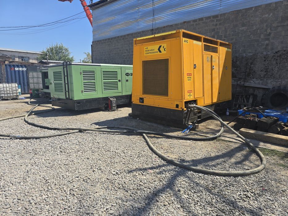 Бустер + компрессоры 70 атм 100 м³/мин пневмоиспытания