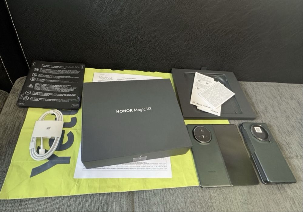 КАТО НОВ 512GB Honor Magic V3 Yettel Гаранция 2027 г. Green