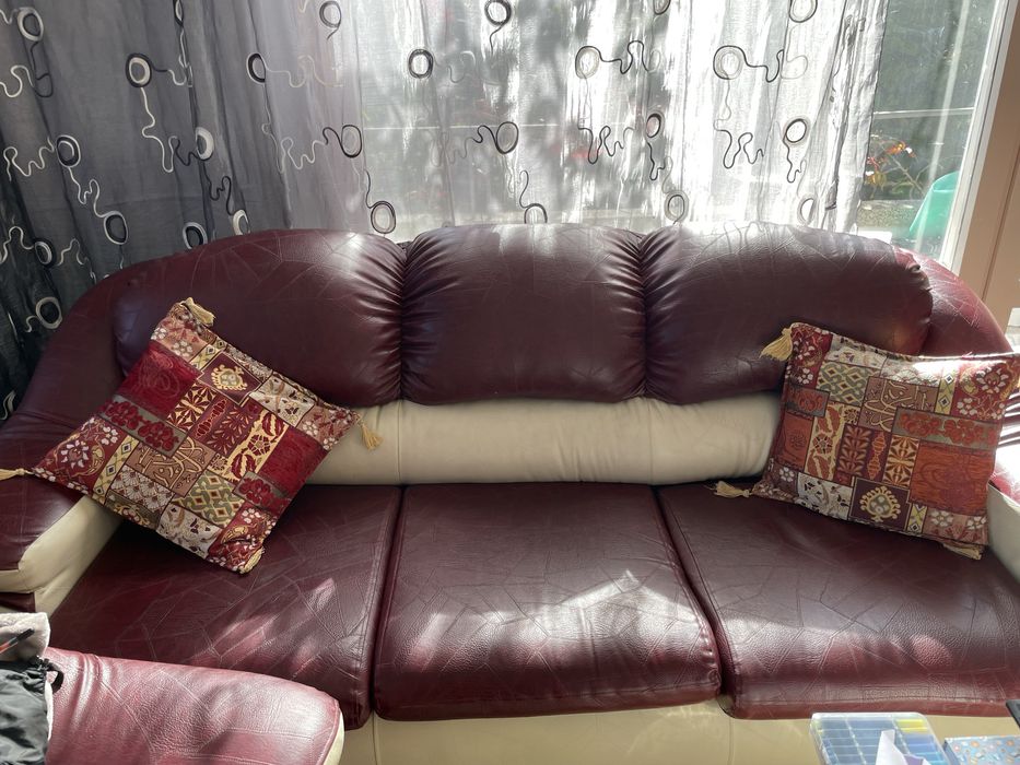 Холна гарнитура от еко кожа