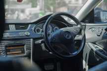 Volan cu padele negru Mercedes E W221, CLS W219