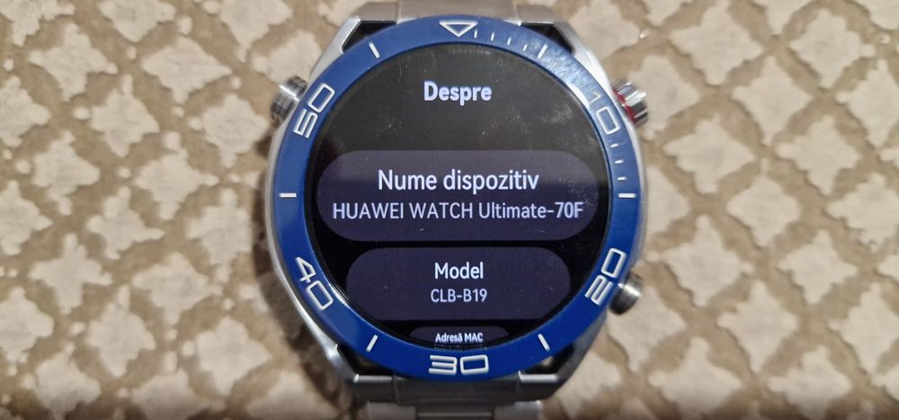€Huawei watch Ultimate Blue impecabil la cutie full
