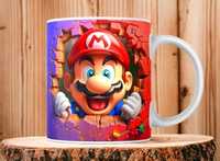 Cana personalizata, Mario, Ceramica, Alb, 350 ml