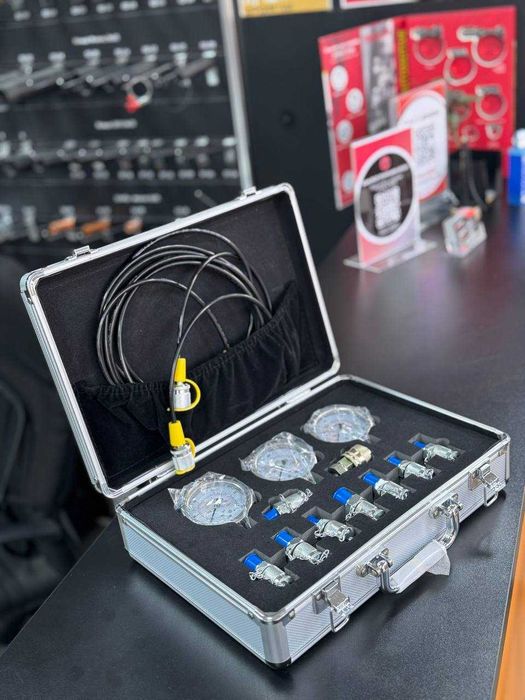 Набор 3-х манометров для измерения давления масла в гидросистеме