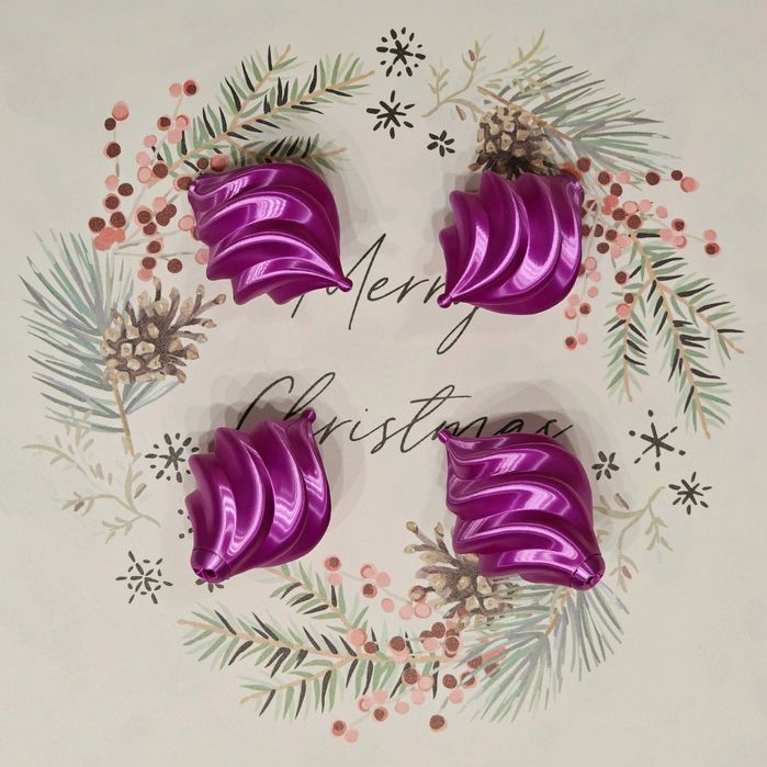 Globuri pentru bradul de Craciun printate 3D