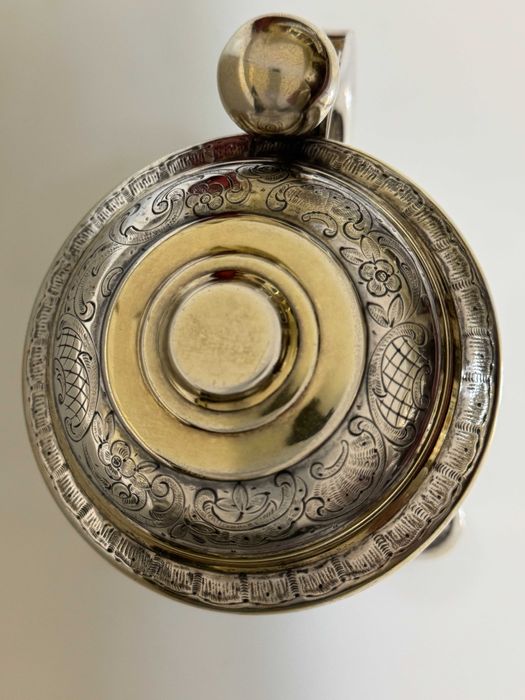 Cana Argint Suedez In Stil Baroc