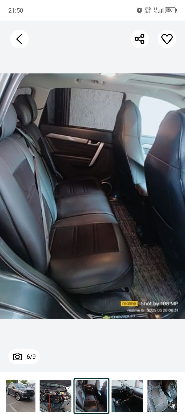 Captiva C7 2018 kraskasi tozza 70 ming yurgan