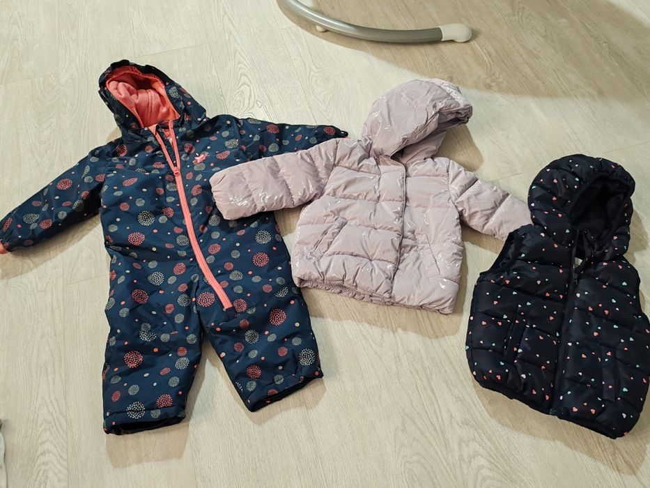 Lot combinezon, geaca, vesta fata marime 80