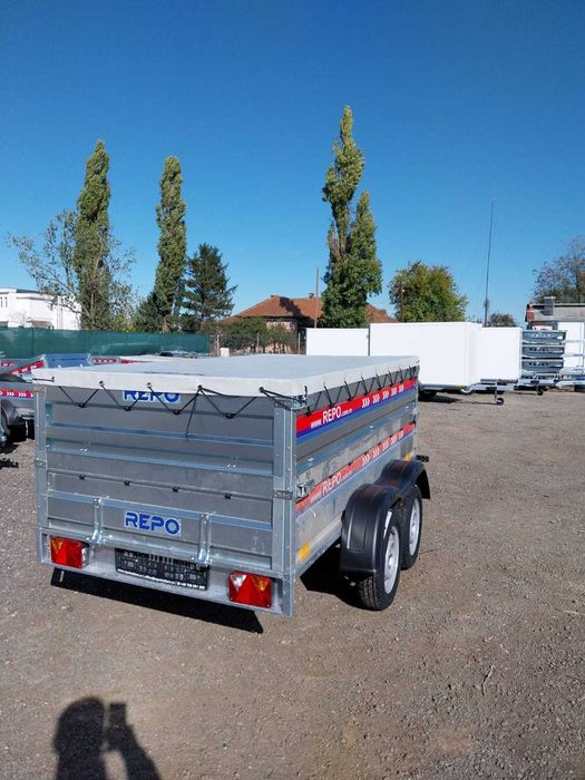 Remorca REPO 750 KG, dublu ax, carte RAR