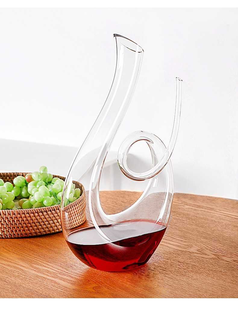 ~Model Nou* Decantor Carafa Vin Sticla Transparenta Calitate Premium~