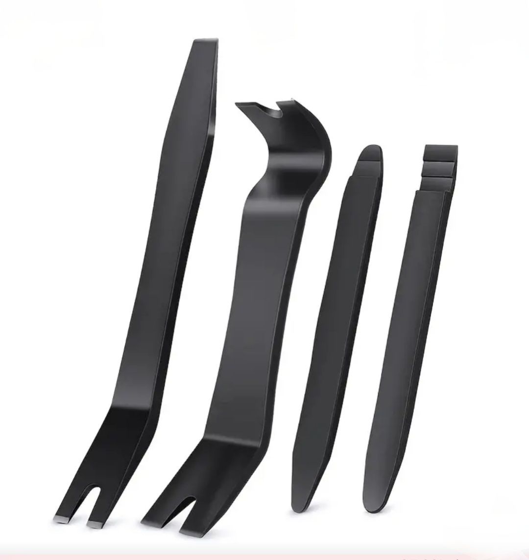Set 4 unelte auto demontare, portabile, ergonomice, PP, negru