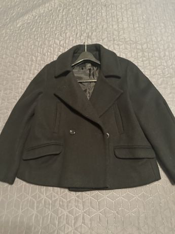 Укороченное пальто из 100% шерсти