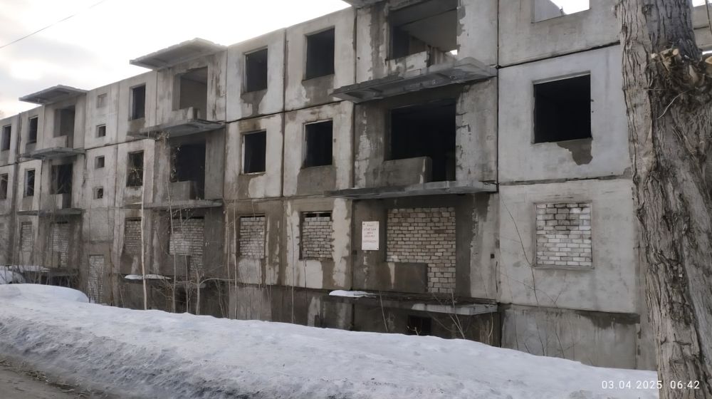 Недостроенный дом (демонтаж)